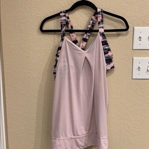 Lululemon Pink Camo Bra Tank